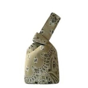Yaito Paisley Tan One handle knot bag